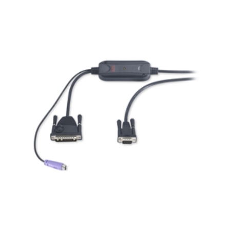 APC Keyboard/Video/Mouse (Kvm) Cable - 8 Pin Mini-Din, 13W3 (M) - Hd-15 AP5255